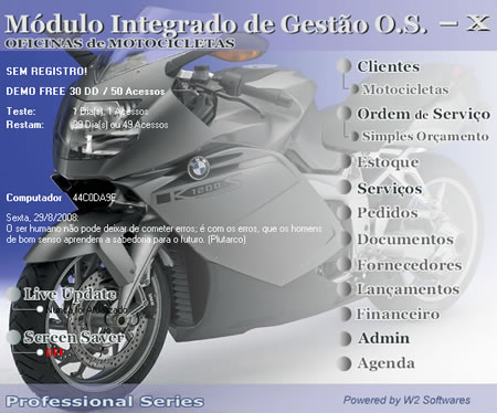 Software oficina de motocicletas