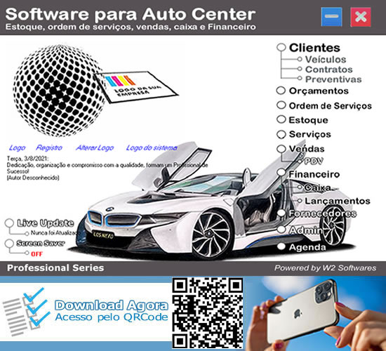 Software para auto center com ordem de serviços auto center